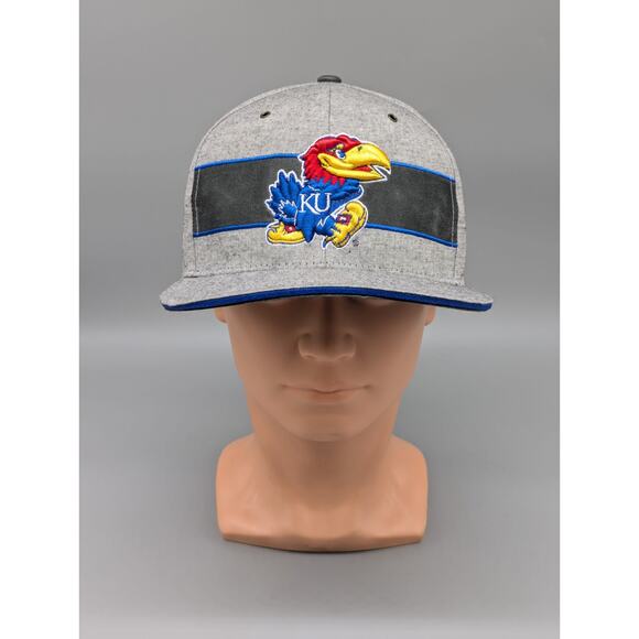 Zephyr Other - Zephyr Kansas KU Jayhawks Heathered Gray Embroidered Snapback Hat Cap